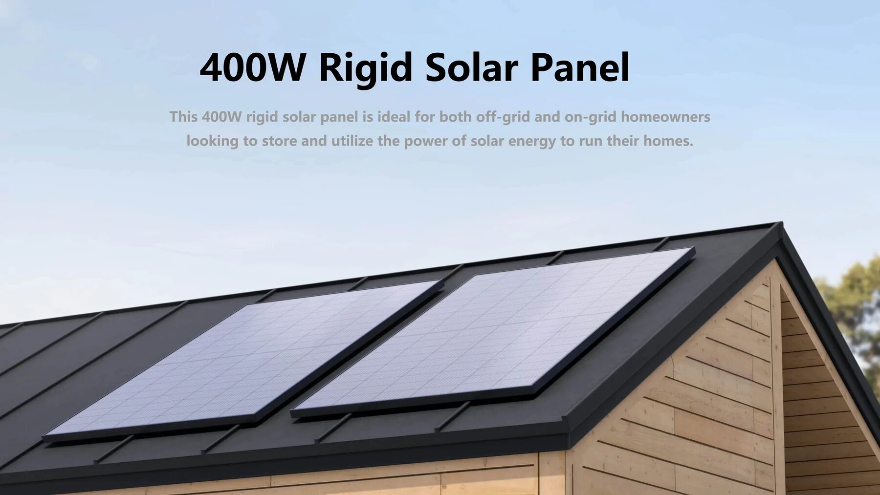100% sicheres Einkaufen Zuverlässige Garantie Kostenloser Versand Starrrahmen-Solarmodule EcoFlow 400W